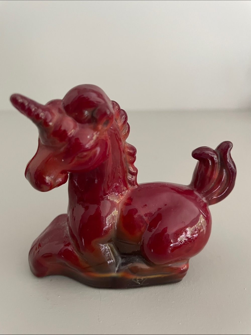 Vintage and highly collectible Boyd glass unicorn-Bermuda